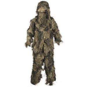 Mil-Tec Anti-fire Ghillie Suit, Woodland Camo