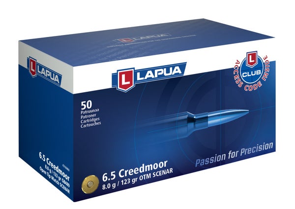 Lapua 6,5 Creedmoor patron, Scenar GB489, 8,0 g, 50 st