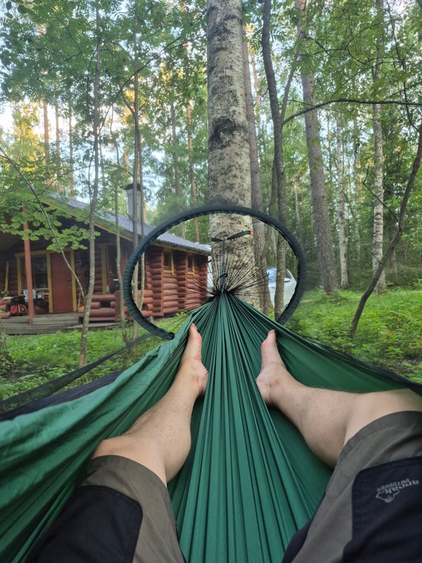Mavas h&auml;ngmatta med myggn&auml;t