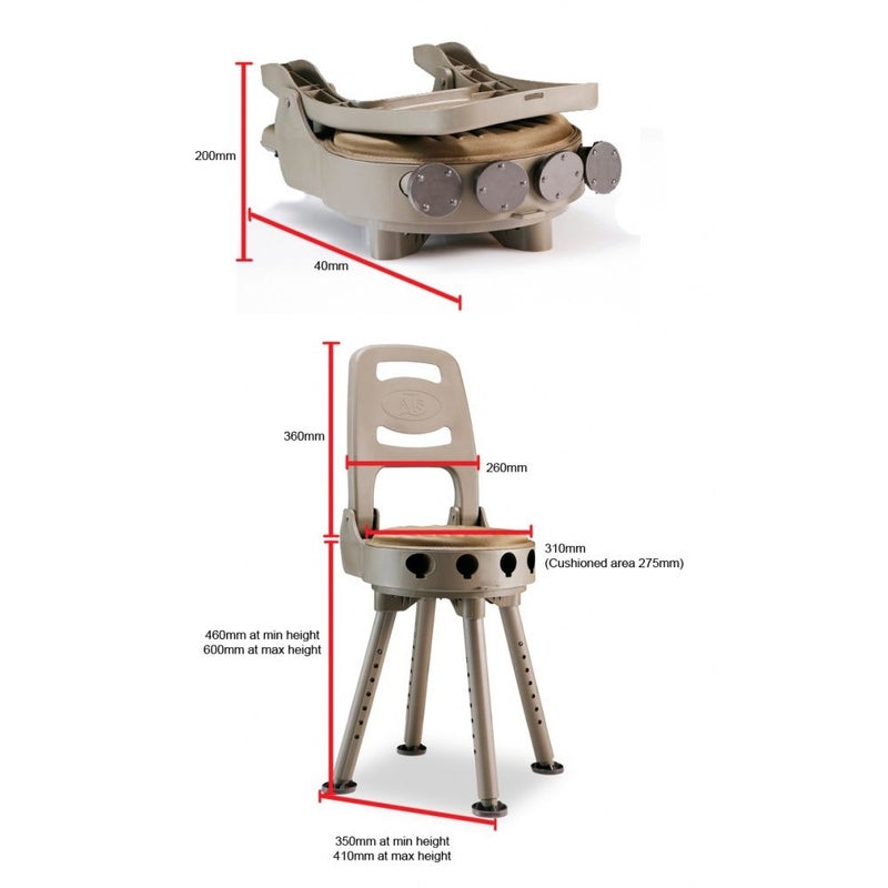 Bergara Quake jaktstol 360 grader