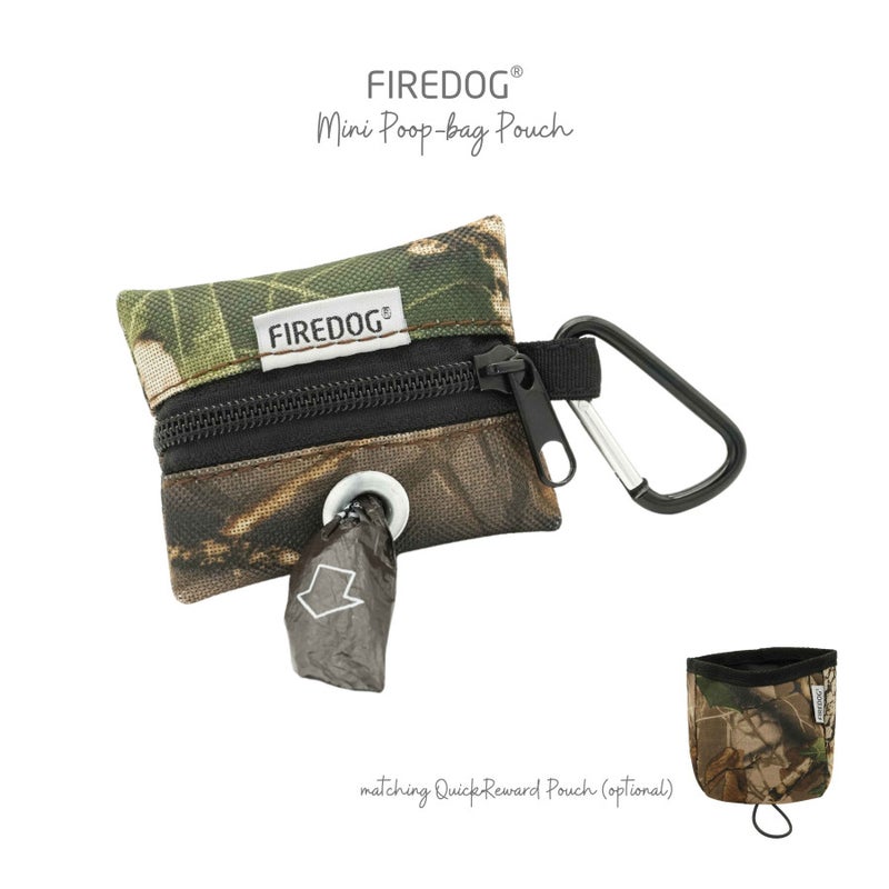 Firedog Mini Poop-bag Avf&ouml;ringsp&aring;sefodral, Woodland Camo