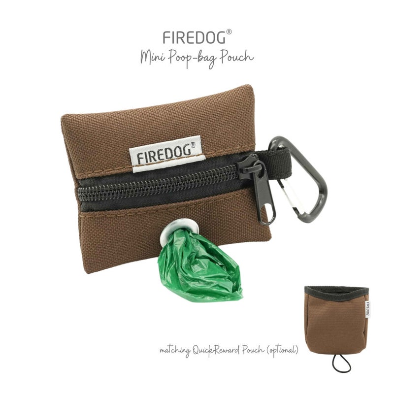 Firedog Mini Poop-bag Avf&ouml;ringsp&aring;sefodral, Brown