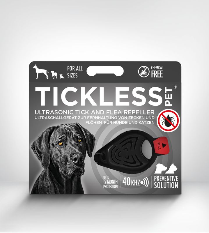 TICKLESS Pet Punkinkarkoitin Musta